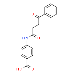 ChemSpider 2D Image | 4-(4-oxo-4-phenylbutanamido)benzoic acid | C17H15NO4
