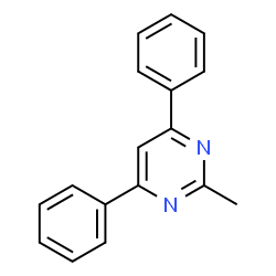 ChemSpider 2D Image | 2-Methyl-4,6-diphenylpyrimidine | C17H14N2
