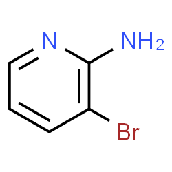 ChemSpider 2D Image | 3-bromopyridin-2-amine | C5H5BrN2