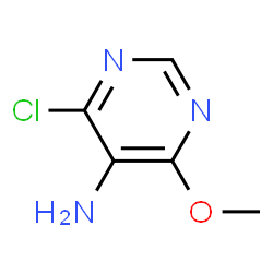 ChemSpider 2D Image | 4-Chloro-6-methoxy-5-pyrimidinamine | C5H6ClN3O