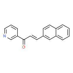 ChemSpider 2D Image | (2E)-3-(2-Naphthyl)-1-(3-pyridinyl)-2-propen-1-one | C18H13NO