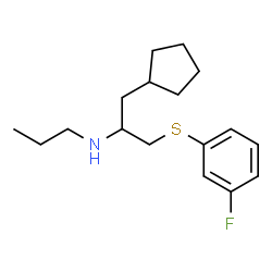 ChemSpider 2D Image | N-{1-Cyclopentyl-3-[(3-fluorophenyl)sulfanyl]-2-propanyl}-1-propanamine | C17H26FNS