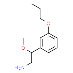 ChemSpider 2D Image | 2-Methoxy-2-(3-propoxyphenyl)ethanamine | C12H19NO2