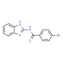ChemSpider 2D Image | N-(1H-Benzimidazol-2-yl)-4-bromobenzamide | C14H10BrN3O
