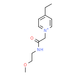 ChemSpider 2D Image | 4-Ethyl-1-{2-[(2-methoxyethyl)amino]-2-oxoethyl}pyridinium | C12H19N2O2