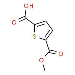 ChemSpider 2D Image | 5-(Methoxycarbonyl)-2-thiophenecarboxylic acid | C7H6O4S
