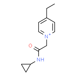 ChemSpider 2D Image | 1-[2-(Cyclopropylamino)-2-oxoethyl]-4-ethylpyridinium | C12H17N2O
