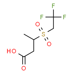 ChemSpider 2D Image | 3-[(2,2,2-Trifluoroethyl)sulfonyl]butanoic acid | C6H9F3O4S