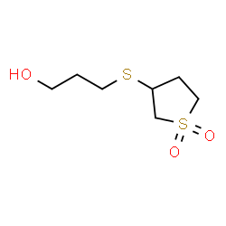 ChemSpider 2D Image | 3-[(1,1-Dioxidotetrahydro-3-thiophenyl)sulfanyl]-1-propanol | C7H14O3S2