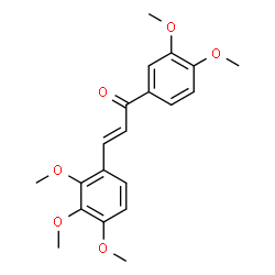 ChemSpider 2D Image | (2E)-1-(3,4-Dimethoxyphenyl)-3-(2,3,4-trimethoxyphenyl)-2-propen-1-one | C20H22O6