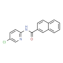 ChemSpider 2D Image | N-(5-Chloro-2-pyridinyl)-2-naphthamide | C16H11ClN2O
