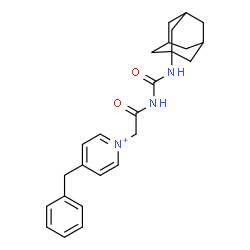 ChemSpider 2D Image | 1-{2-[(Adamantan-1-ylcarbamoyl)amino]-2-oxoethyl}-4-benzylpyridinium | C25H30N3O2