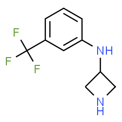 ChemSpider 2D Image | N-[3-(Trifluoromethyl)phenyl]-3-azetidinamine | C10H11F3N2