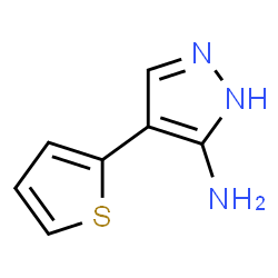 ChemSpider 2D Image | 4-(2-Thienyl)-1H-pyrazol-5-amine | C7H7N3S