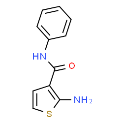 ChemSpider 2D Image | 2-Amino-N-phenyl-3-thiophenecarboxamide | C11H10N2OS