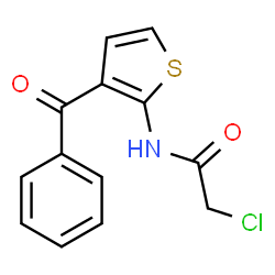 ChemSpider 2D Image | N-(3-Benzoyl-2-thienyl)-2-chloroacetamide | C13H10ClNO2S