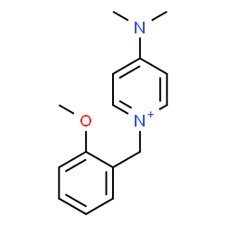 ChemSpider 2D Image | 4-(Dimethylamino)-1-(2-methoxybenzyl)pyridinium | C15H19N2O
