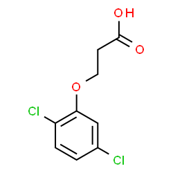 ChemSpider 2D Image | 3-(2,5-Dichlorophenoxy)propanoic acid | C9H8Cl2O3