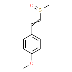ChemSpider 2D Image | 1-Methoxy-4-[2-(methylsulfinyl)vinyl]benzene | C10H12O2S