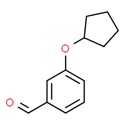 ChemSpider 2D Image | 3-(Cyclopentyloxy)benzaldehyde | C12H14O2