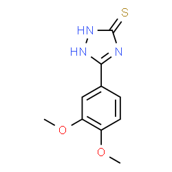 ChemSpider 2D Image | 5-(3,4-Dimethoxyphenyl)-1,2-dihydro-3H-1,2,4-triazole-3-thione | C10H11N3O2S