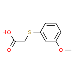ChemSpider 2D Image | [(3-methoxyphenyl)thio]acetic acid | C9H10O3S