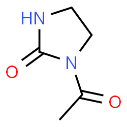 ChemSpider 2D Image | N-ACETYLIMIDAZOLIDINONE | C5H8N2O2