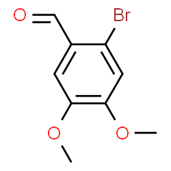 ChemSpider 2D Image | 6-Bromoveratraldehyde | C9H9BrO3