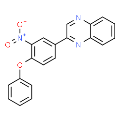 ChemSpider 2D Image | 2-(3-Nitro-4-phenoxyphenyl)quinoxaline | C20H13N3O3