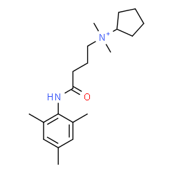 ChemSpider 2D Image | N-[4-(Mesitylamino)-4-oxobutyl]-N,N-dimethylcyclopentanaminium | C20H33N2O