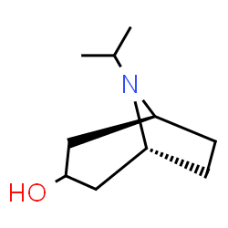 ChemSpider 2D Image | (1R,5S)-8-Isopropyl-8-azabicyclo[3.2.1]octan-3-ol | C10H19NO