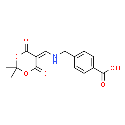 ChemSpider 2D Image | 4-((((4,4-Dimethyl-2,6-dioxo-3,5-dioxanylidene)methyl)amino)methyl)benzoic acid | C15H15NO6