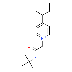 ChemSpider 2D Image | 1-{2-[(2-Methyl-2-propanyl)amino]-2-oxoethyl}-4-(3-pentanyl)pyridinium | C16H27N2O