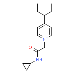 ChemSpider 2D Image | 1-[2-(Cyclopropylamino)-2-oxoethyl]-4-(3-pentanyl)pyridinium | C15H23N2O