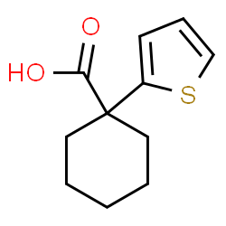 ChemSpider 2D Image | 1-(2-Thienyl)cyclohexanecarboxylic acid | C11H14O2S