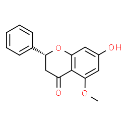 ChemSpider 2D Image | (2R)-7-Hydroxy-5-methoxy-2-phenyl-2,3-dihydro-4H-chromen-4-one | C16H14O4