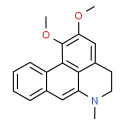ChemSpider 2D Image | 1,2-Dimethoxy-6-methyl-5,6-dihydro-4H-dibenzo[de,g]quinoline | C19H19NO2