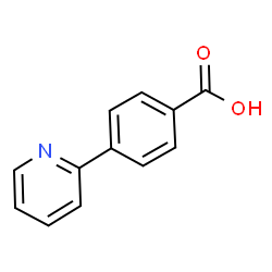 ChemSpider 2D Image | 4-(2-pyridyl)benzoic acid | C12H9NO2