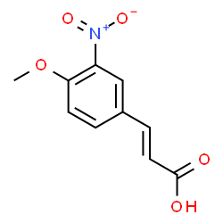 ChemSpider 2D Image | (2E)-3-(4-Methoxy-3-nitrophenyl)acrylic acid | C10H9NO5