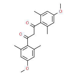 ChemSpider 2D Image | 1,3-Bis(4-methoxy-2,6-dimethylphenyl)-1,3-propanedione | C21H24O4