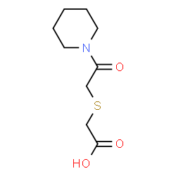 ChemSpider 2D Image | [(2-oxo-2-piperidin-1-ylethyl)thio]acetic acid | C9H15NO3S