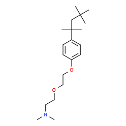 ChemSpider 2D Image | N,N-Dimethyl-2-[2-[4-(1,1,3,3-tetramethylbutyl)phenoxy]ethoxy]ethanamine | C20H35NO2
