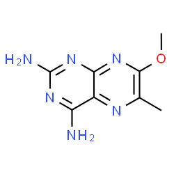 ChemSpider 2D Image | 7-Methoxy-6-methyl-2,4-pteridinediamine | C8H10N6O