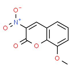 ChemSpider 2D Image | 8-Methoxy-3-nitro-2H-chromen-2-one | C10H7NO5