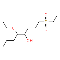 ChemSpider 2D Image | 5-Ethoxy-1-(ethylsulfonyl)-4-octanol | C12H26O4S
