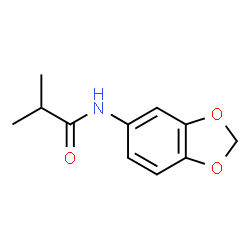 ChemSpider 2D Image | N-(1,3-Benzodioxol-5-yl)-2-methylpropanamide | C11H13NO3