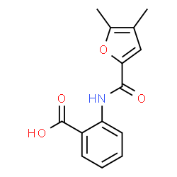 ChemSpider 2D Image | 2-(4,5-dimethylfuran-2-amido)benzoic acid | C14H13NO4