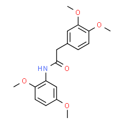 ChemSpider 2D Image | N-(2,5-Dimethoxyphenyl)-2-(3,4-dimethoxyphenyl)acetamide | C18H21NO5