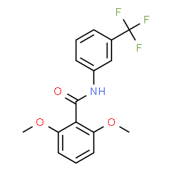 ChemSpider 2D Image | 2,6-Dimethoxy-N-[3-(trifluoromethyl)phenyl]benzamide | C16H14F3NO3