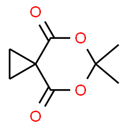 ChemSpider 2D Image | 6,6-Dimethyl-5,7-dioxaspiro(2.5)octane-4,8-dione | C8H10O4